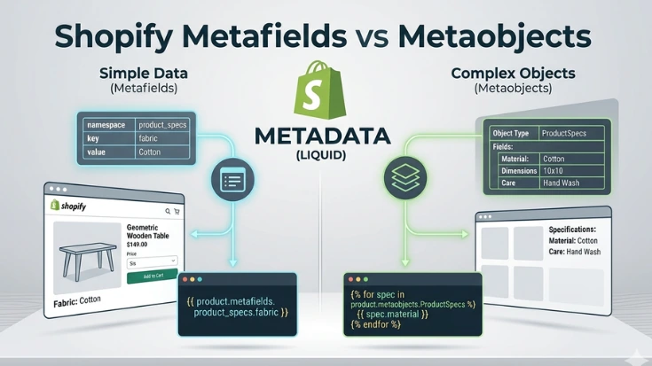 Shopify metafields vs metaobjects
